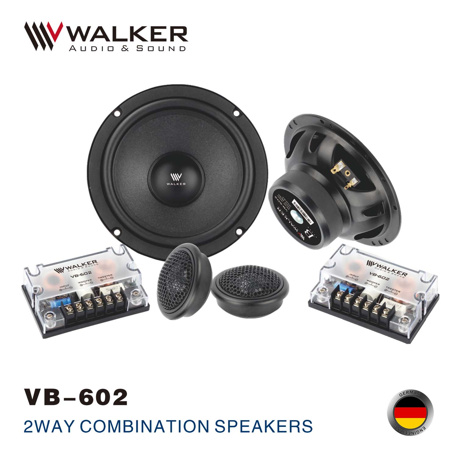 WALKER VB-602 WALKER VB-602 2-Way Speaker System for Clean Aesthetics and Impressive Audio
