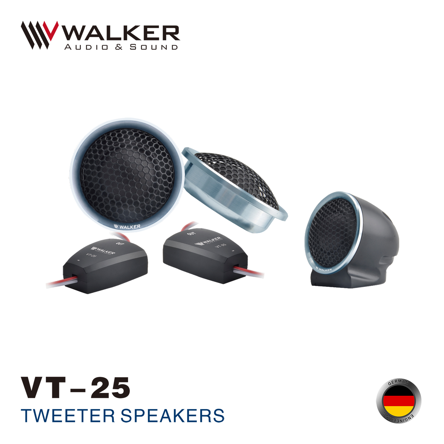 WALKER VT-25 WALKER VT-25 Tweeter Speaker System for Clean Aesthetics and Impressive Audio